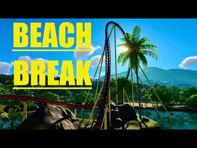Push for 150 Subscribers! BEACH BREAK - Planet Coaster 2 B&M Surf coaster