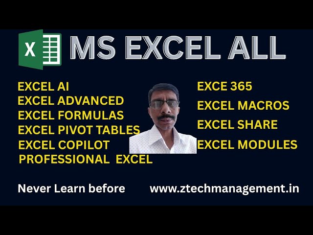 MS EXCEL ADVANCED 365 (AI) PART I 