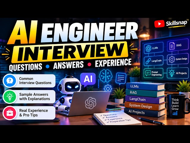 AI Engineer Interview Questions & Answers 🔥 | Real Interview Experience + Tips