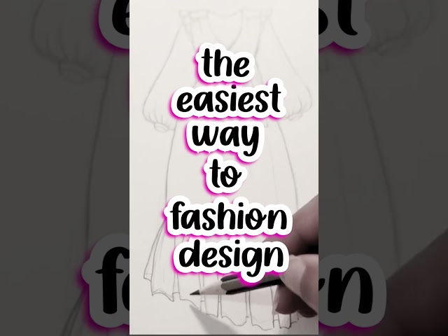 The easiest way to Fashion Design! #fashionillustration #adobeillustrator #fashiondesign
