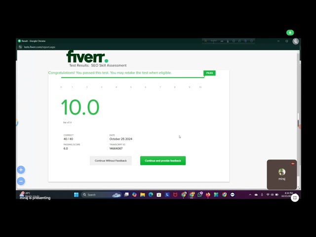 Fiverr Seo Skill Assessment Test Answers 2024 | Fiverr Skill Test Live Support