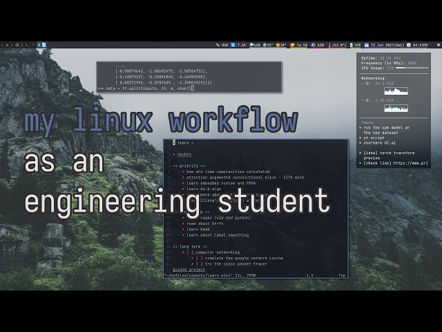 linux workflow for an engineering student