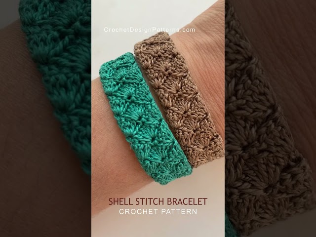 Shell Stitch Crochet Bracelet Pattern | New Release!