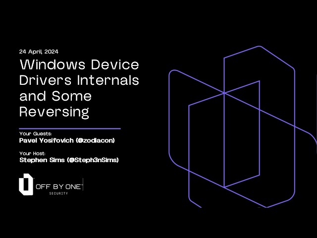 Windows Device Drivers Internals and Some Reversing