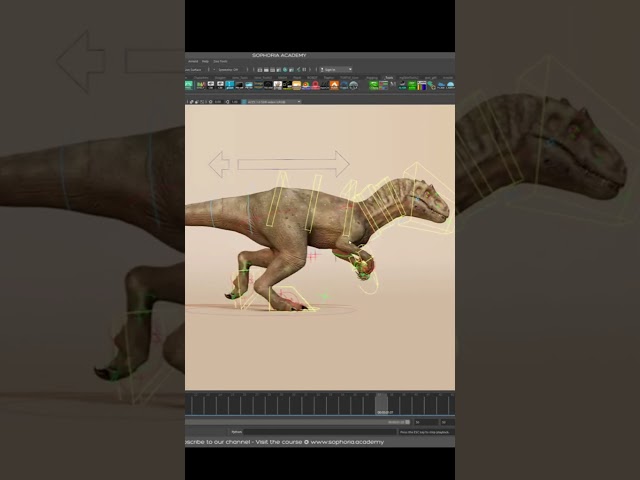 Making an I-Rex Walk Cycle Feel Alive 🦖🔥 | Maya Animation #Shorts
