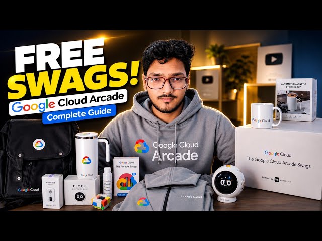 Google Is Giving FREE Swags To Everyone😱 | Google Cloud Arcade A to Z Guide