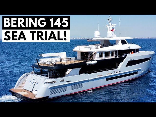 EXCLUSIVE TOUR! BERING 145 "HEEUS" SEA TRIAL FLAGSHIP HYBRID EXPLORER SUPERYACHT Expedition Yacht