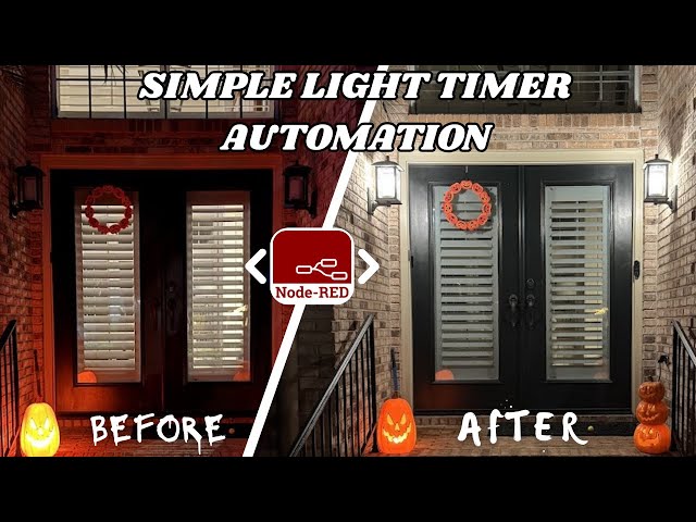 Simple Light Timer Automation (Node-RED Introduction)
