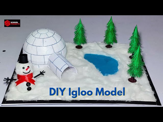How to make an Igloo Model For School Project/ DIY Igloo Model For School Exhibition/ Igloo House