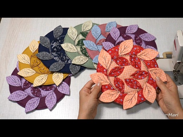 I BET You Need to See This! 🤫 Sewing HACK for Beginners Leaf Applique Hot Pad Sellable & Giftable!