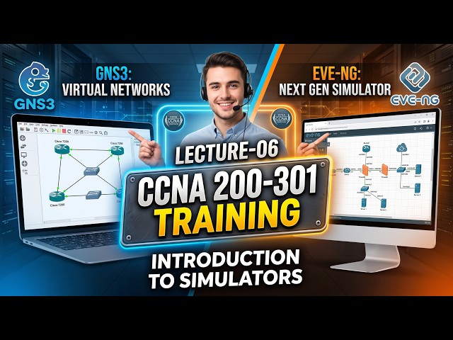 CCNA 200-301 Training Lecture-06 Introduction to GNS3 and EVE NG Simulator