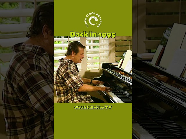 Rare! Brian Wilson singing and playing the piano at home 1995 #brianwilson #beachboys #piano #music