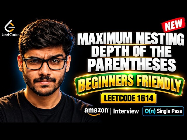 Maximum Nesting Depth of the Parentheses | LEETCODE 1614 | Solve In Seconds | EASIEST SOLUTION