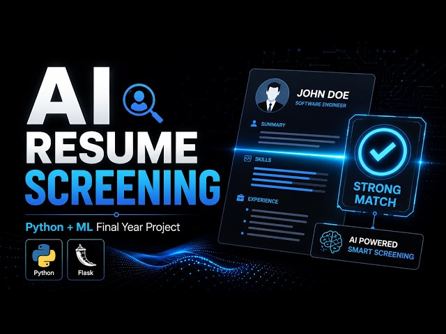 AI Resume Screening System – Python Final Year Project (Flask + ML) | Source Code Included