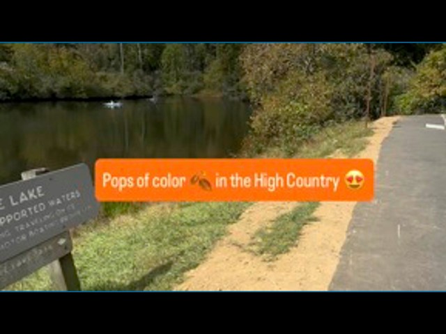 Fall foliage starting at Price Lake, NC