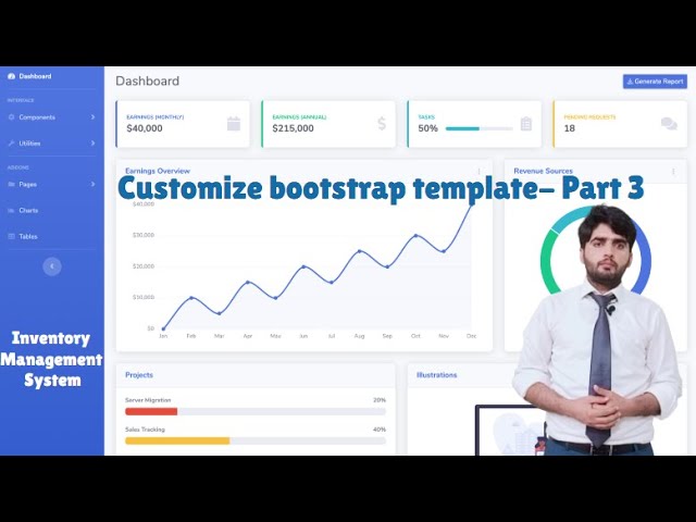 How to Customize Bootstrap Template (Part 3) | Hindi, Urdu