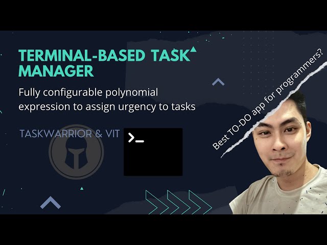 Taskwarrior: Terminal-based task management for getting things done (GTD) | Productivity tutorial