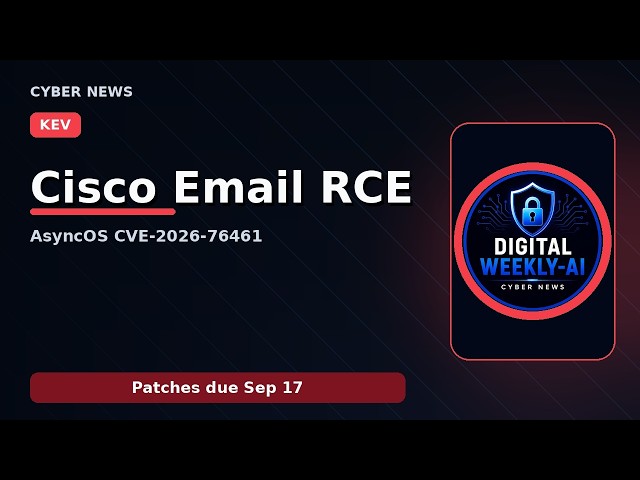 Cisco Secure Email Gateway RCE Exploited — DDRop, LiteSpeed, Gitea, Telegram