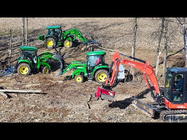 Legally Clearing Wetlands with Compact Tractors and Mini Excavator!