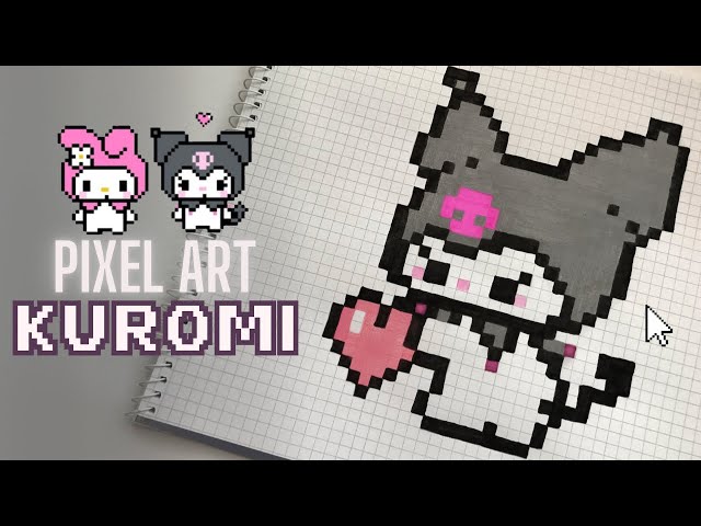 Pixel Art Tutorial: Drawing KUROMI Step by Step