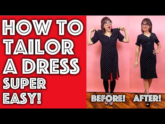 How to Tailor and Take in a Dress to Fit you Perfectly | Sew Anastasia