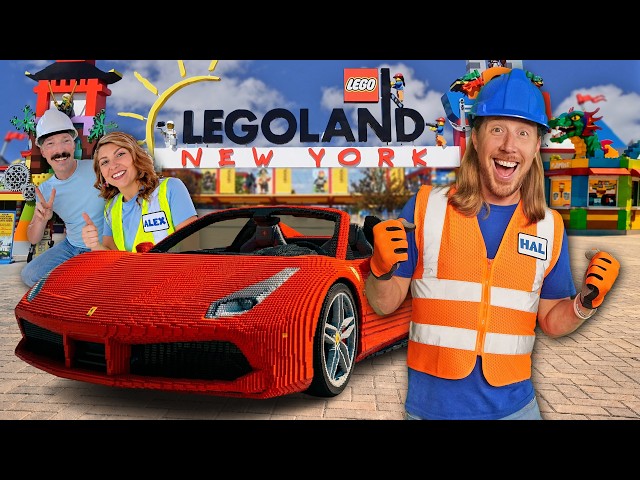 Handyman Hal Explores LEGOLAND New York! | LEGO® Fire Trucks, Rides & Peppa Pig Adventure