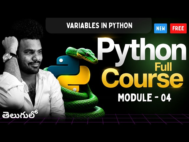 Python for Beginners in Telugu M-4 | Variables in Python Explained | Ai Syntax