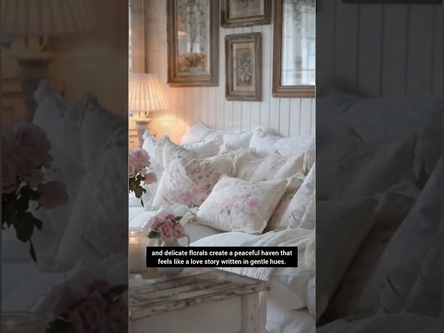 Vintage Shabby Chic Cottage Inspiration 🌿 Cozy, Romantic & Peaceful #short