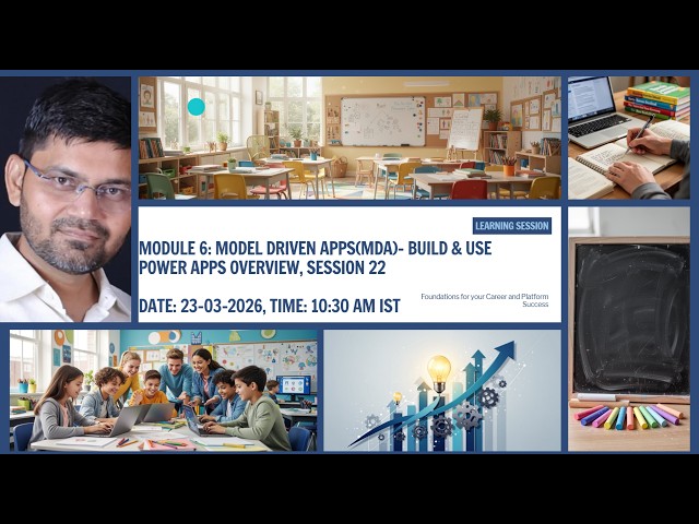 Module 6 | Master Model Driven Apps (MDA) in Dynamics 365 | Build & Use with Power Apps |D365 CRM CE