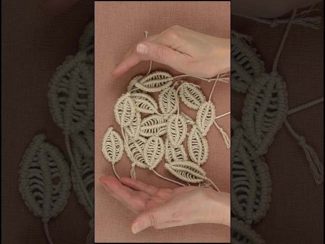 DIY Rope Leaves EASY #macrame
