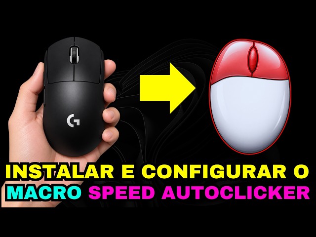 COMO INSTALAR E CONFIGURAR O SPEED AUTOCLICKER EM QUALQUER MOUSE!