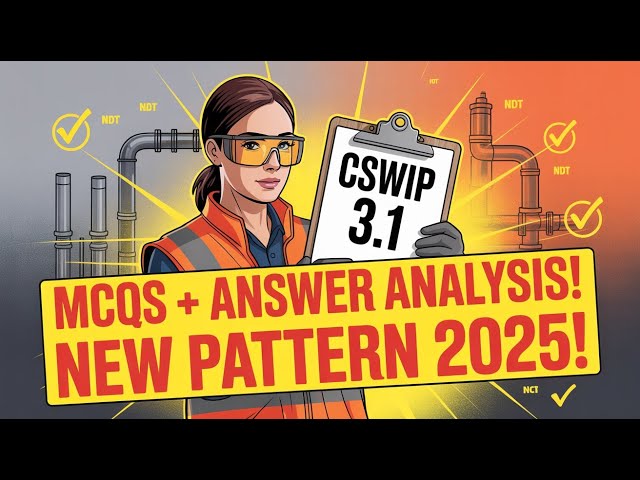 Pass the CSWIP 3.1 Exam! 🚀 Most Common Welding MCQs with Expert Breakdown 1