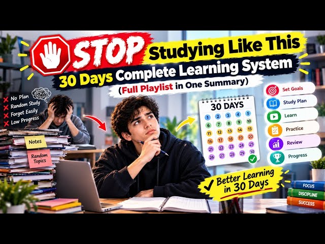 STOP Studying Like This | The Complete 30-Day Learning System