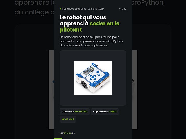 Alvik, the Arduino robot designed for MicroPython programming.