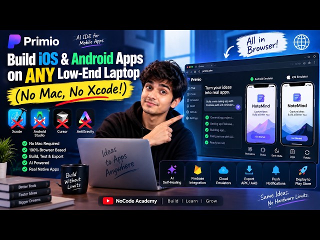 Build iOS & Android Apps on ANY Low-End Laptop (No Mac, No Xcode!)