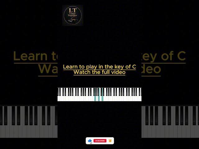 How to Play in Key C | EASY Beginner Piano Tutorial