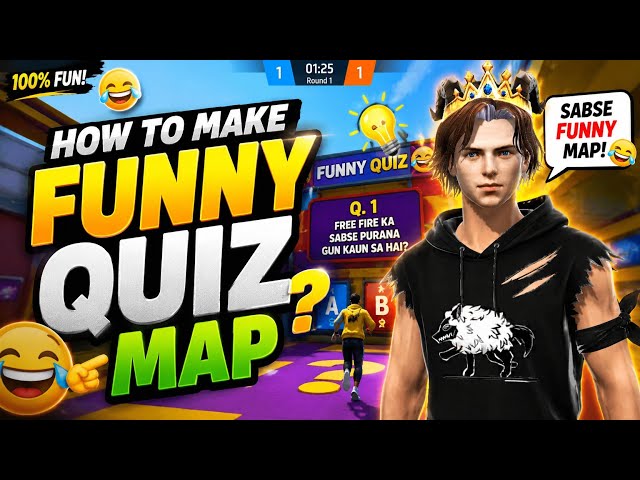 How To Make A FUNNY QUIZ MAP In Free Fire 😂 | Craftland Tutorial
