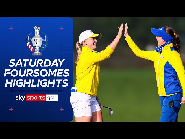 Europe dominate session claiming three points! | Saturday foursomes highlights | Solheim Cup