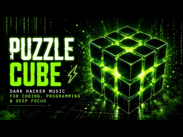 PUZZLE CUBE ⚡ Dark Hacker Music for Coding, Programming & Deep Focus