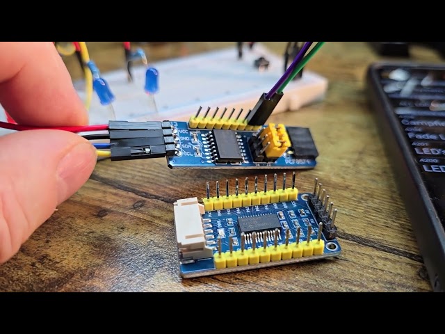 Still doing research on DCC-EX.   Here's an glimpse of I2C IO expander board.