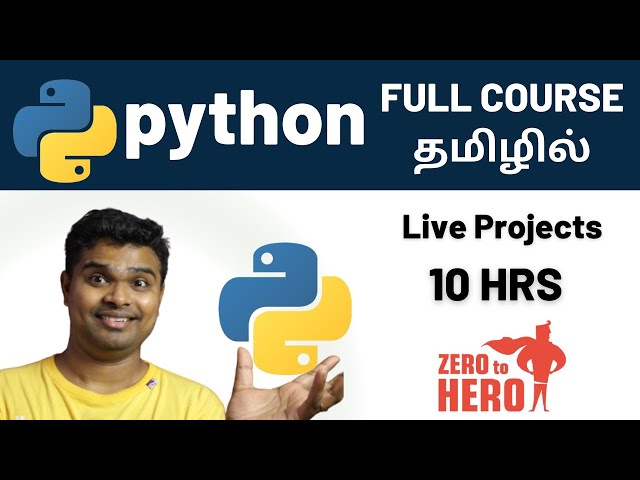 Python Full Course for Beginners in Tamil 2025 | Basic to Advanced concepts | Everything you need