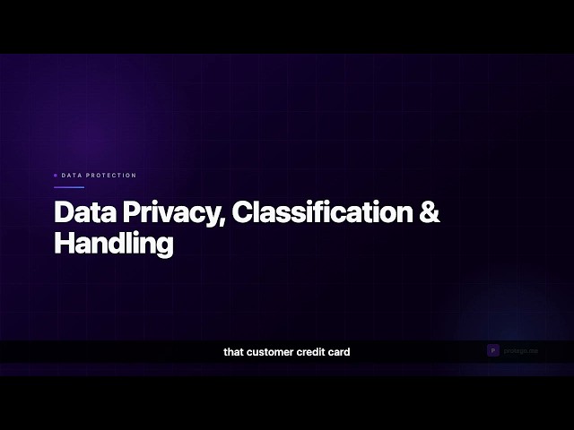 Security+ Lesson 19: Data Privacy, Classification & Handling