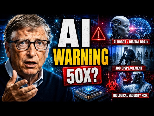 Bill Gates Warns AI Could Be More Dangerous Than We Think | 3 Risks You Need to Know