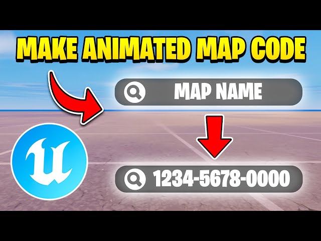 HOW TO MAKE ANIMATED MAP CODE UI IN UEFN