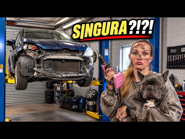 EP84. Miss tries to repair a Copart Ford Fiesta ALL BY HERSELF! 😳