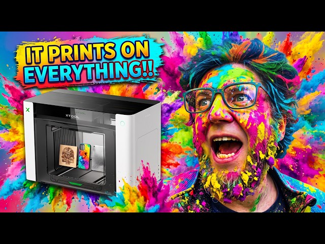 I finally set up the xTool Omni 01 UV printer!