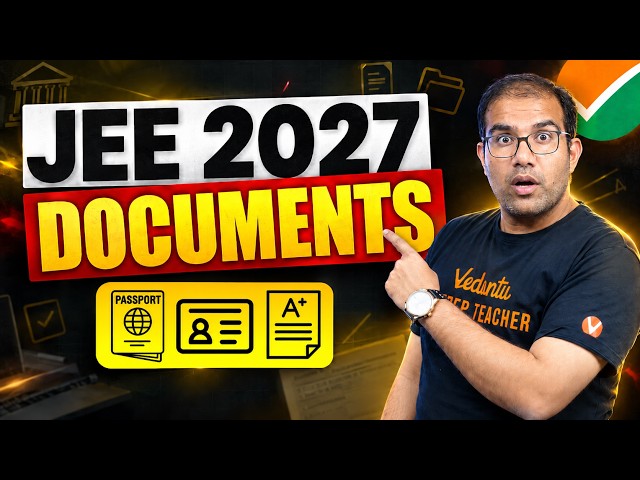 JEE 2027 Registration | NTA LATEST GUIDLINES | 📄MUST HAVE DOCUMENTS | Vinay Shur Sir