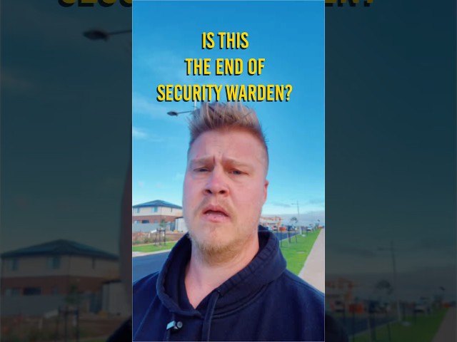 Is this the end of Security Warden? Why I had to delete my videos.