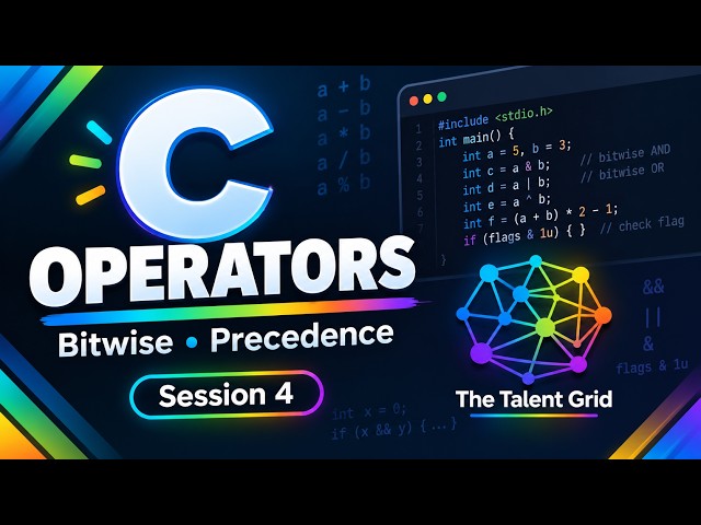 C Operators Explained with Inventory Project | Bitwise, Precedence, Logical & Arithmetic Operators