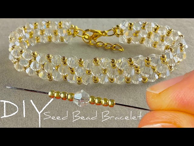 Easy Seed Bead Bracelet Tutorial for Beginners: How to Make Bracelets with Beads and Crystals